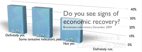 Do you see signs of economic recovery?